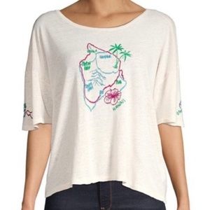 Free People NWT Combo Beach House Tee🏄🏻‍♂️